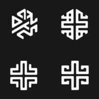 mångsidig och modern vektor logotyp mönster samling