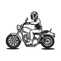 kostenlos Hand gezeichnet Motorrad Silhouette Vektor Illustration