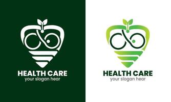 ai generiert medizinisch Logo, Gesundheit Pflege Service, Herz Logo Vorlage Vektor Symbol.