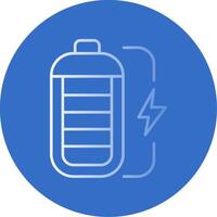 Batterie Gradient Linie Kreis Symbol vektor