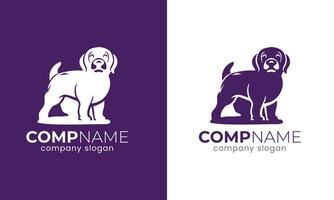 ai generiert Hund Vektor, Grafik, Logo, Kunst Design Symbol, Familie Partner. vektor