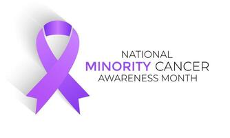 nationell minoritet cancer medvetenhet månad av april. affisch , baner design mall vektor illustration.