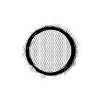 cirkel grunge frimärken med halvton isolerat vit bakgrund vektor