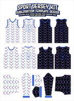 violett futuristisch Chevron Jersey bekleidung Sport tragen drucken Muster vektor