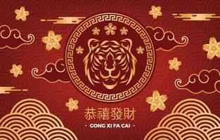 chinesisches neujahr gong xi fa cai vektor