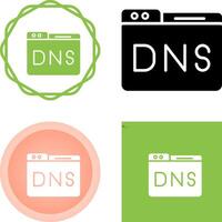 Domain DNS Verwaltung Vektor Symbol