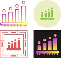 Balkendiagramm-Vektorsymbol vektor
