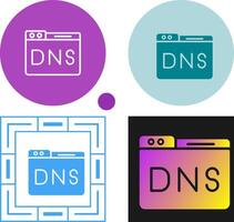 Domain DNS Verwaltung Vektor Symbol