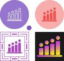 Balkendiagramm-Vektorsymbol vektor