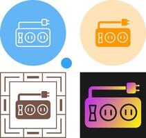 Vektorsymbol für Steckdosenleiste vektor