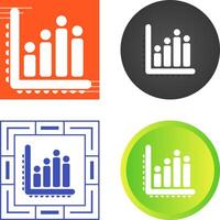 Balkendiagramm-Vektorsymbol vektor