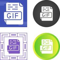 GIF-Vektorsymbol vektor