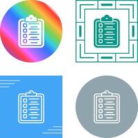 Vektorsymbol für Zwischenablage-Checkliste vektor
