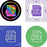 GIF-Vektorsymbol vektor