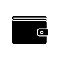 Brieftasche Symbol Vektor. Geldbörse mit Geld Illustration unterzeichnen. Münzen Symbol. online Zahlung Logo. vektor
