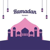 social media ramadan utfodra posta vektor