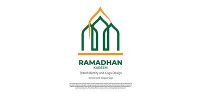 islamisch und Ramadhan kareem Logo Design zum Grafik Designer und Netz Entwickler vektor