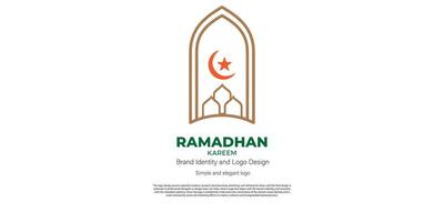 islamic och Ramadhan kareem logotyp design för grafisk designer och webb utvecklare vektor