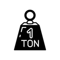 Tonne Symbol im Vektor. Logo vektor