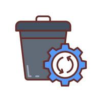 Abfall Verwaltung Symbol im Vektor. Logo vektor