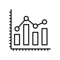 data Diagram ikon i vektor. logotyp vektor