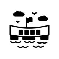 Perle Hafen Symbol im Vektor. Logo vektor