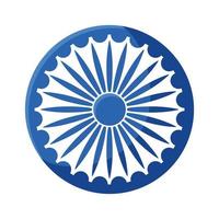 Indien ashoka chakra vektor