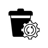 avfall förvaltning ikon i vektor. logotyp vektor