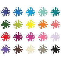 Farbe spritzt Clip Art vektor