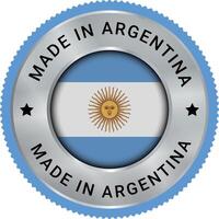 gemacht im Argentinien Vektor Logo und vertraut Abzeichen Symbole