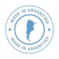 gemacht im Argentinien Vektor Logo und vertraut Abzeichen Symbole