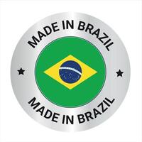 gemacht im Brasilien Vektor Logo, Symbol und Abzeichen