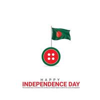 oberoende dag av bangladesh. oberoende dag kreativ design för social media posta. vektor