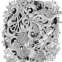 Karikatur süß Kritzeleien Hand gezeichnet handgemacht Illustration vektor