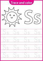 engelsk skrivning kalkylblad för kg skrivning öva aktivitet för barn. handstil övning för ungar. tryckbar arbetsblad. vektor