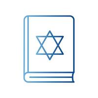 judiska Torah bok gradient stilikon vektor design