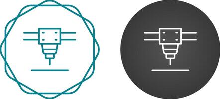 Laser- Schneiden Maschine Vektor Symbol