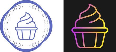 Cupcake-Vektor-Symbol vektor