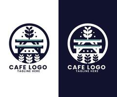 kaffe restaurang Kafé burger snabb mat affär logotyp design vektor mall