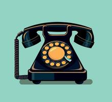 retro Telefon Vektor Illustration