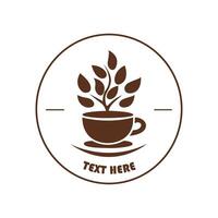 Tasse von Kaffee Vektor Logo Illustration