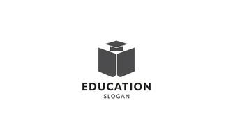 Bildung Hand gezeichnet Logo Design. Gradient Farbe vektor