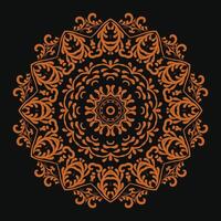 Luxus Blumen- indisch Arabisch Mandala Design Prämie Vektor