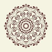 lyx blommig indisk arabicum mandala design premie vektor