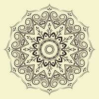 kostenlos Vektor Luxus Blumen- indisch Arabisch Mandala Design