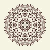 Luxus Blumen- indisch Arabisch Mandala Design Prämie Vektor