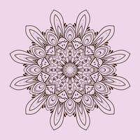 fri vektor lyx blommig indisk färgad mandala design