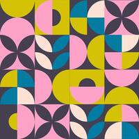 Neo geometrisch nahtlos Muster Bauhaus Stil, bunt geometrisch Mosaik nahtlos Muster 60er Jahre retro Stil vektor