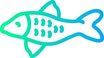 Koi Fisch linear Gradient Symbol vektor