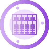 Symbol für Abakus-Glyphenverlauf vektor